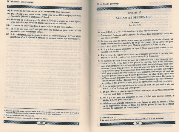 Le Saint Coran et la traduction en langue française du sens de ses versets (FR)-7989