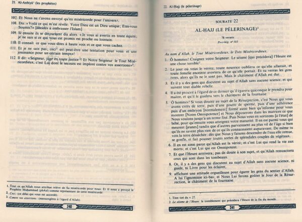 Le Saint Coran et la traduction en langue française du sens de ses versets (FR)-7989