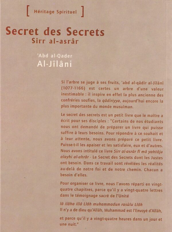 Secret des Secrets -1741