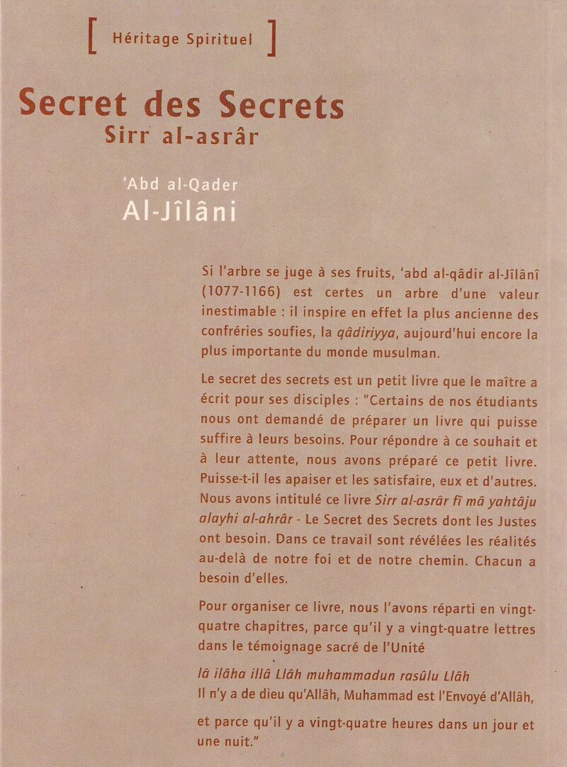 Secret des Secrets -1741