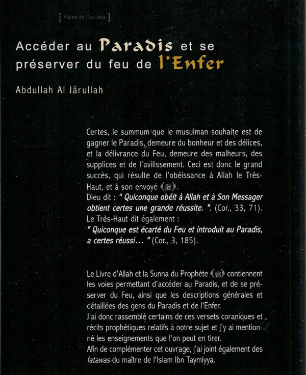 Accéder au Paradis et se préserver du feu de lEnfer 1762 MAISON DENNOUR Accéder au Paradis et se préserver du feu de lEnfer