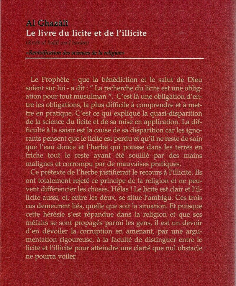 Le livre du licite et de l'illicite-1783