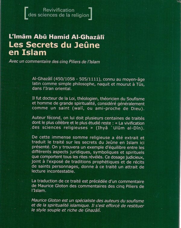 Les secrets du jeûne en Islam 1798 MAISON DENNOUR Les secrets du jeûne en Islam
