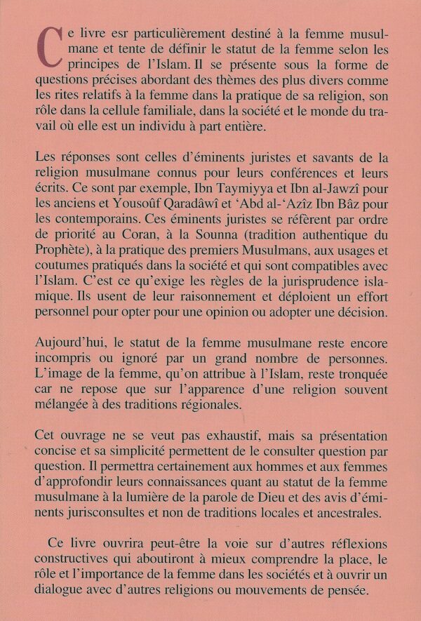 Statut de la femme musulmane 1984 MAISON DENNOUR Statut de la femme musulmane