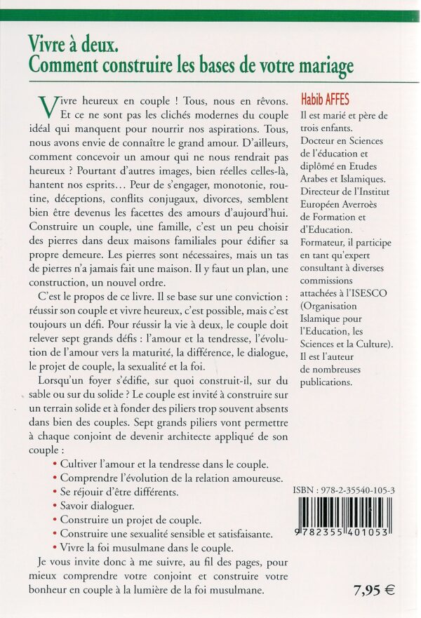 Vivre à deux Comment construire les bases de votre mariage 2430 MAISON DENNOUR Vivre à deux Comment construire les bases de votre mariage