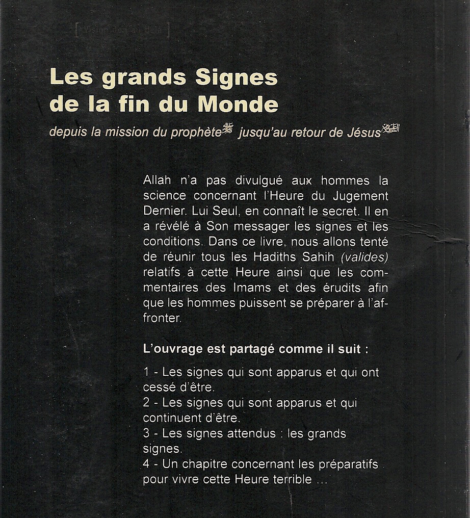 Les grands signes de la fin du Monde Abdallah AlHajjaj MAISON D'ENNOUR