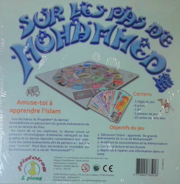 Jeux de société Sur les pas de Mohammed Histoires Pions 6868 MAISON DENNOUR Jeux de société Sur les pas de Mohammed Histoires Pions