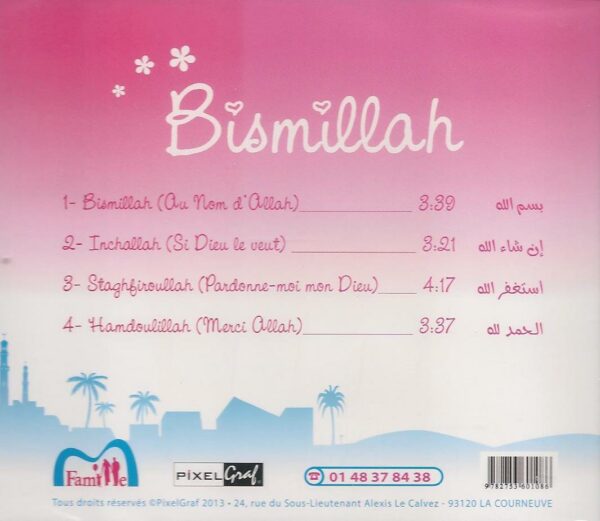 CD Bismillah (sans musique avec percussion ) Pixel Graf et Famille musulmane-6750