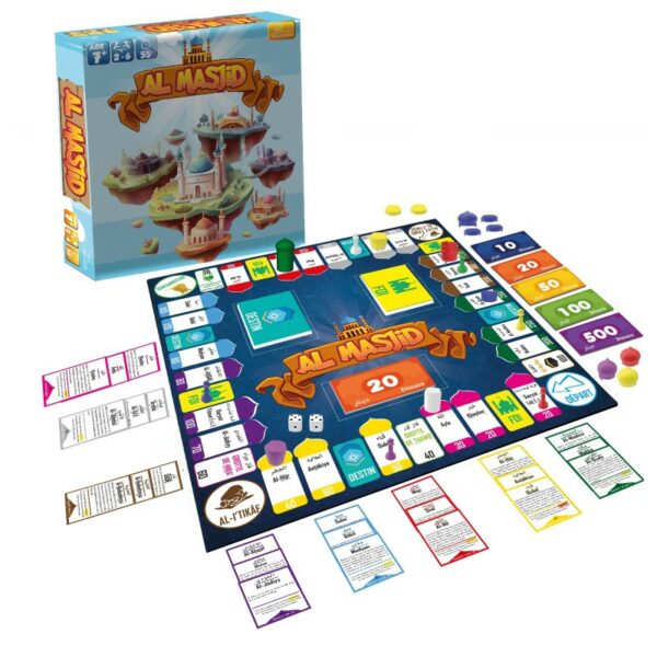 JEU DE SOCIÉTÉ AL MASJID MAISON DENNOUR JEU DE SOCIÉTÉ AL MASJID À PARTIR DE 7 ANS OSRATOUNA