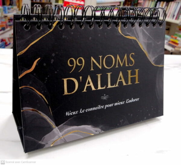 99 noms d'Allah - Mieux le connaître pour mieux l'adorer - Rose et blanc - Calendrier chevalet - al-Hadith