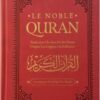Le Noble Coran (Arabe / Français) Hafs - Traduction Française et Règles du Tajwid - 21x15cm - Couverture cuir